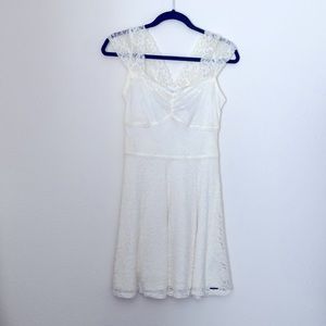 Lace White Dress